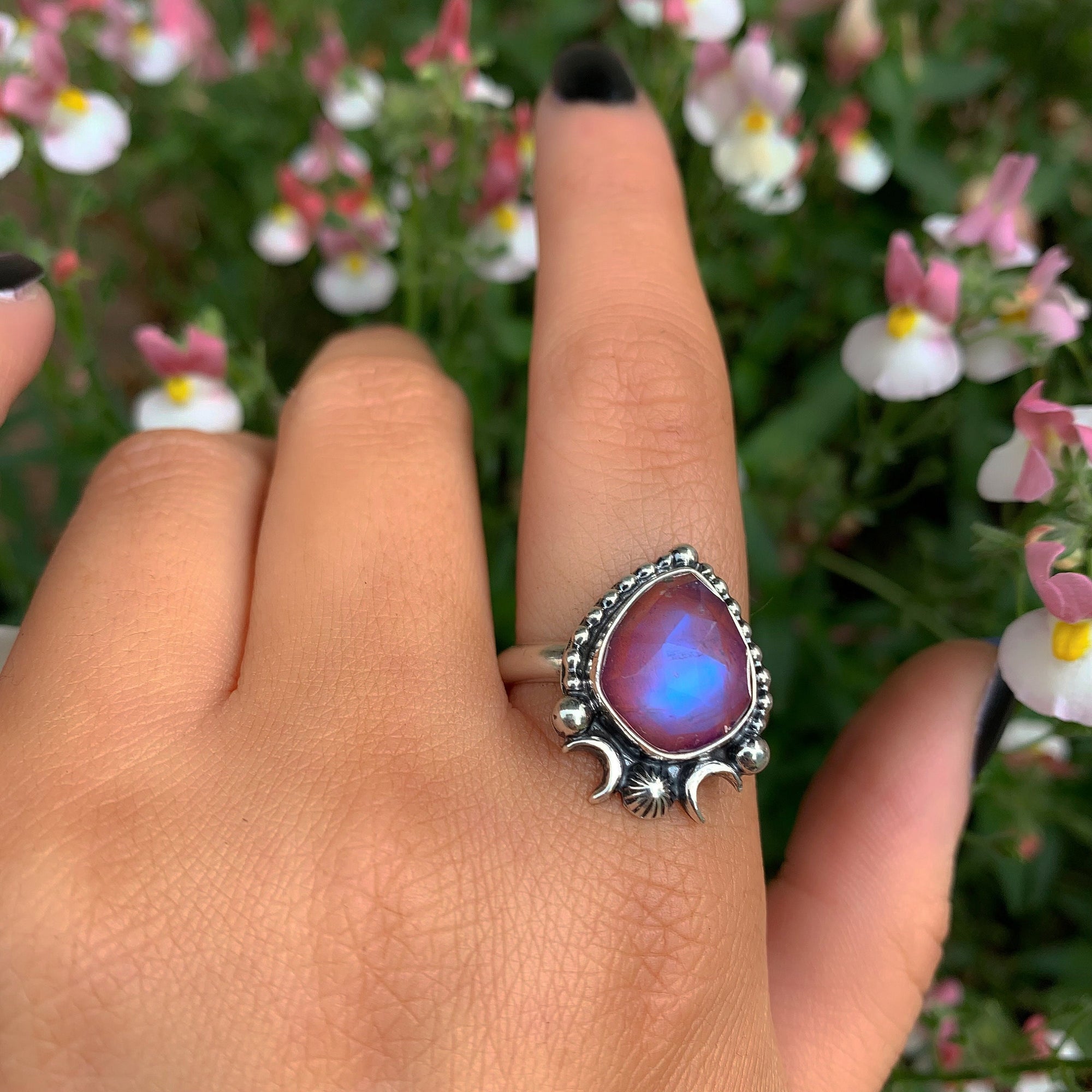 Red jasper stone ring discount