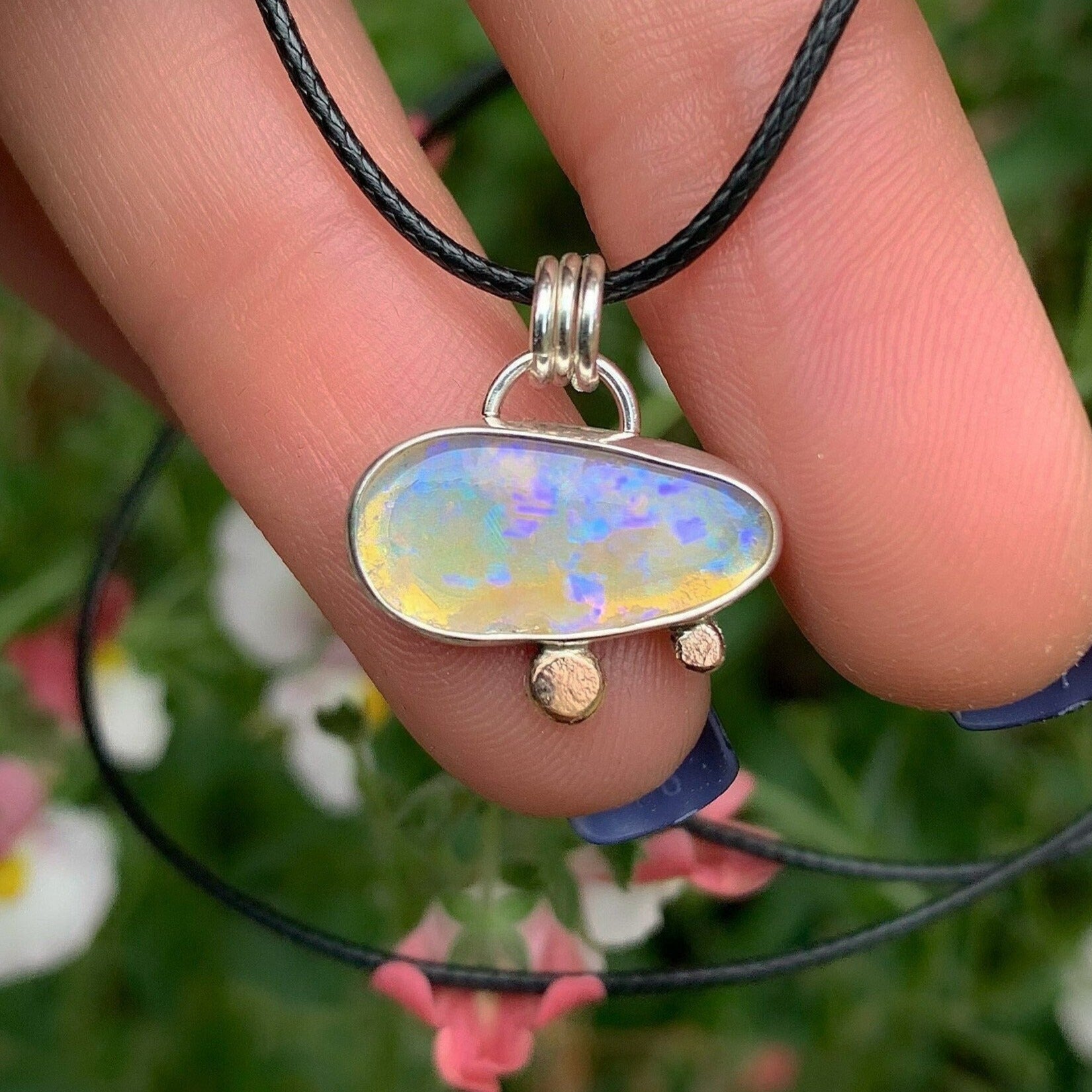 Rosa Australian Opal Pendant - Austral Stones