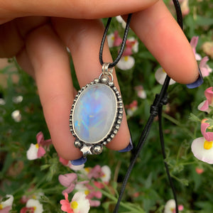 Moonstone Pendant - Sterling Silver 