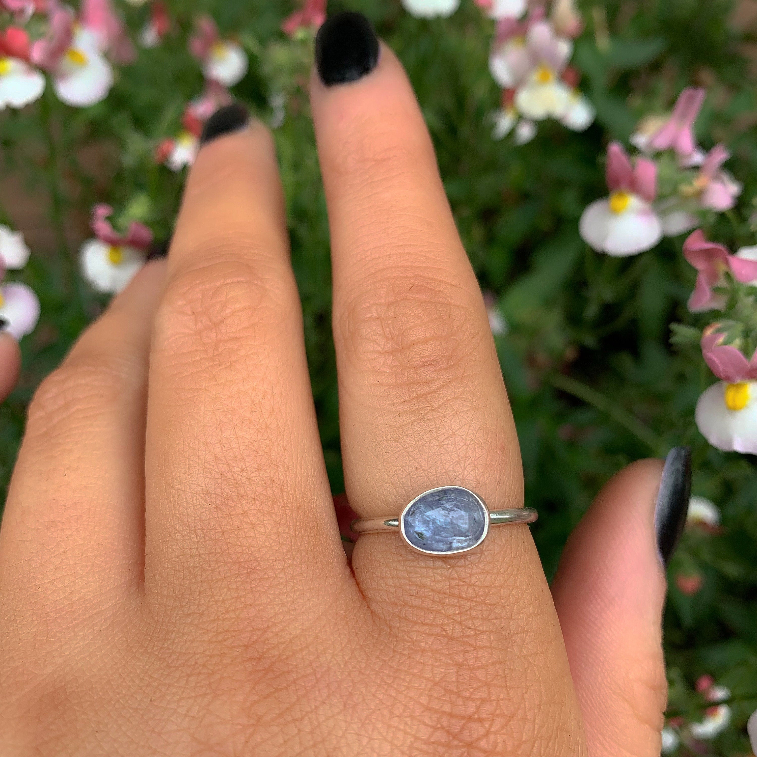 Rose Cut Tanzanite Ring - Size 7 