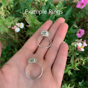 Your Custom Angel Aura Quartz Ring - Sterling Silver - Made to Order - Choose Your Stone Ring - Rainbow Quartz Jewelry, OOAK Angel Aura Ring