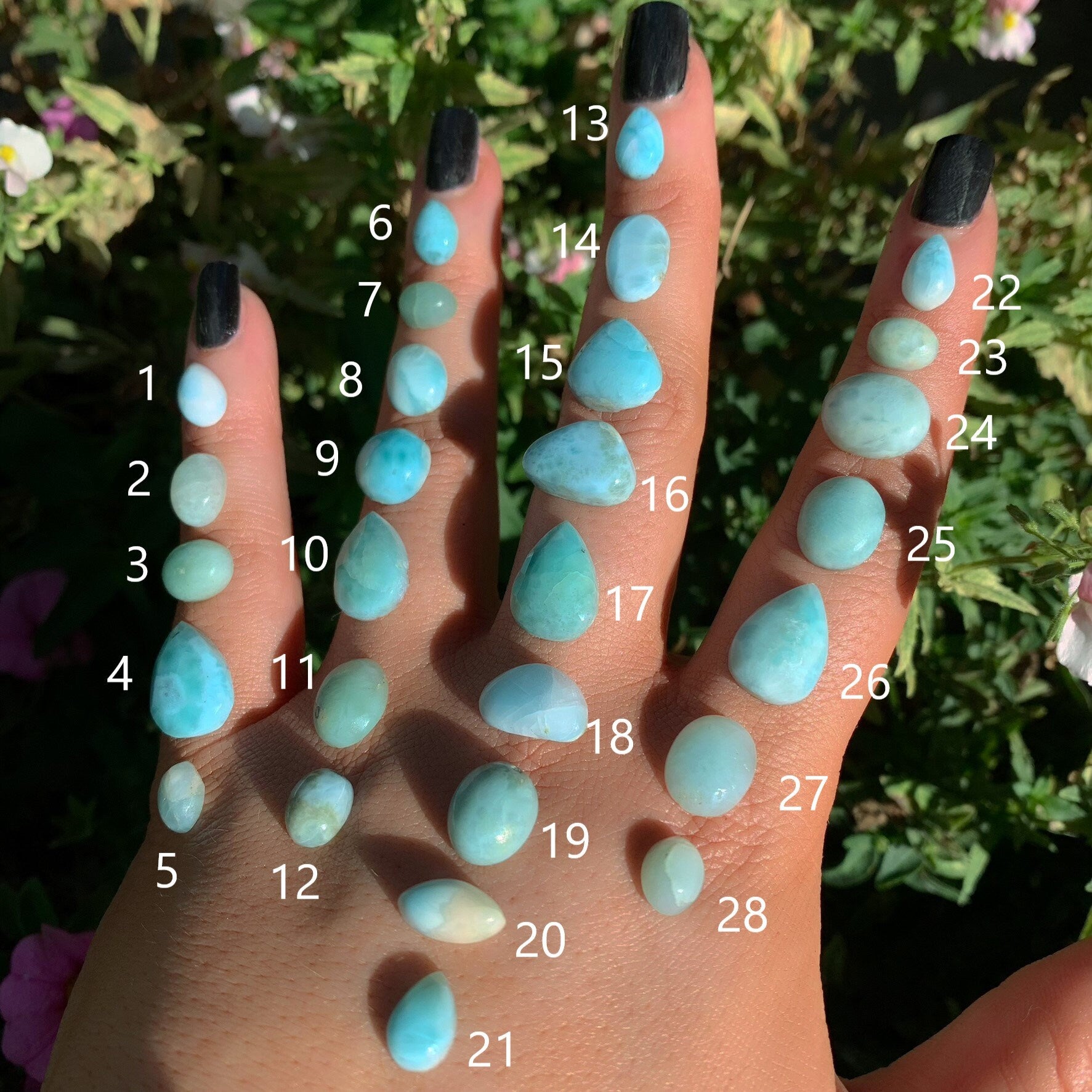 Your Custom Larimar Ring - Sterling Silver - Made to Order - Choose Your Stone Ring - Dainty Larimar Jewellery - Sky Blue Larimar OOAK Ring