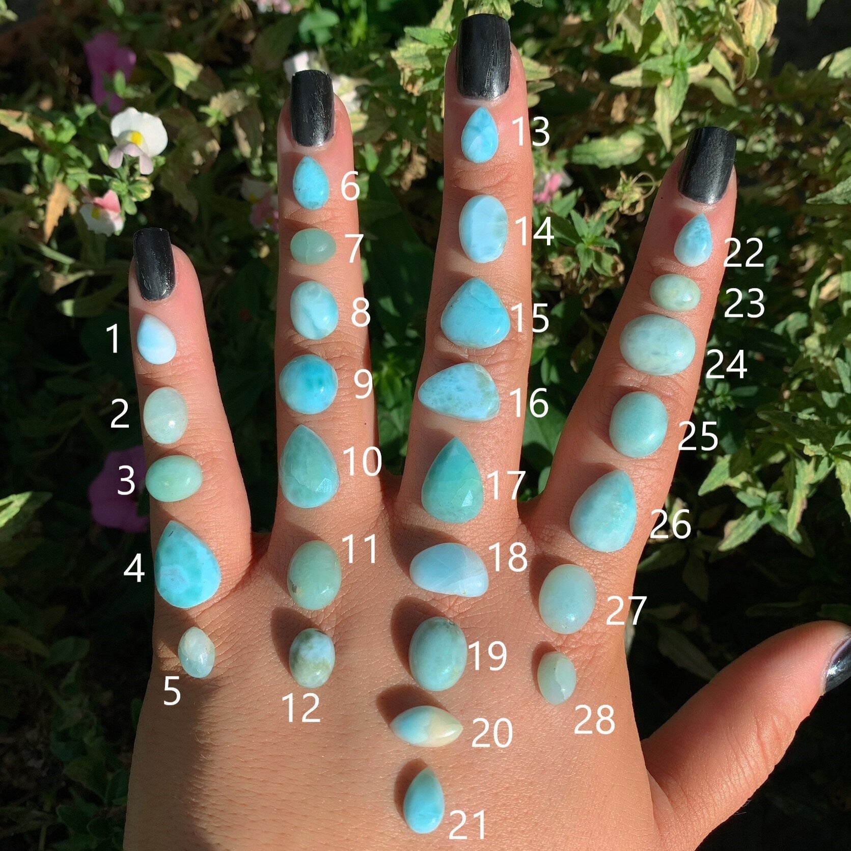 Your Custom Larimar Ring - Sterling Silver - Made to Order - Choose Your Stone Ring - Dainty Larimar Jewellery - Sky Blue Larimar OOAK Ring