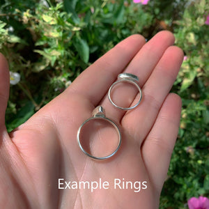 Your Custom Moonstone Ring - Sterling Silver - Made to Order - Choose Your Stone Ring - Blue Moonstone Ring - OOAK Rainbow Moonstone Jewelry