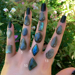 Your Custom Labradorite Ring - Sterling Silver - Made to Order - Choose Your Stone Ring - Labradorite Statement Ring - Eco Friendly Ring