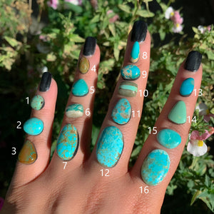 Your Custom Royston Turquoise Ring - Sterling Silver - Made to Order - Choose Your Stone - Genuine Turquoise Jewelry, OOAK Royston Mine Ring