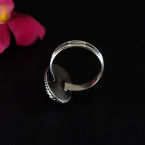 Blue Kyanite Ring - Size 6 1/2 - Sterling Silver - Large Kyanite Statement Ring - Oval Kyanite Jewellery - OOAK Kyanite Gemstone Ring
