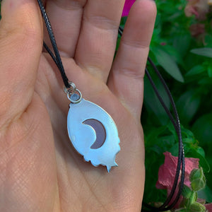 Moonstone Pendant - Sterling Silver - Blue Moonstone Star Pendant - Moonstone Necklace - Moon Jewellery - Handcrafted Celestial Pendant OOAK