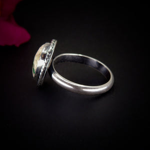 Stone Mountain Ribbon Turquoise Ring - Size 9 - Sterling Silver - Stone Mountain Turquoise Jewelry - Genuine Turquoise Ring, Green Turquoise