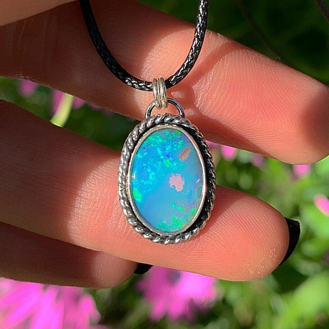 Australian Opal Pendant Lightning Ridge - Main Image
