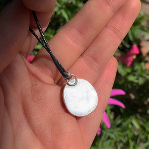 Turquoise Mountain Turquoise Pendant - Sterling Silver - Bright Blue Turquoise Necklace - Unique Turquoise - Large Genuine Turquoise Jewelry