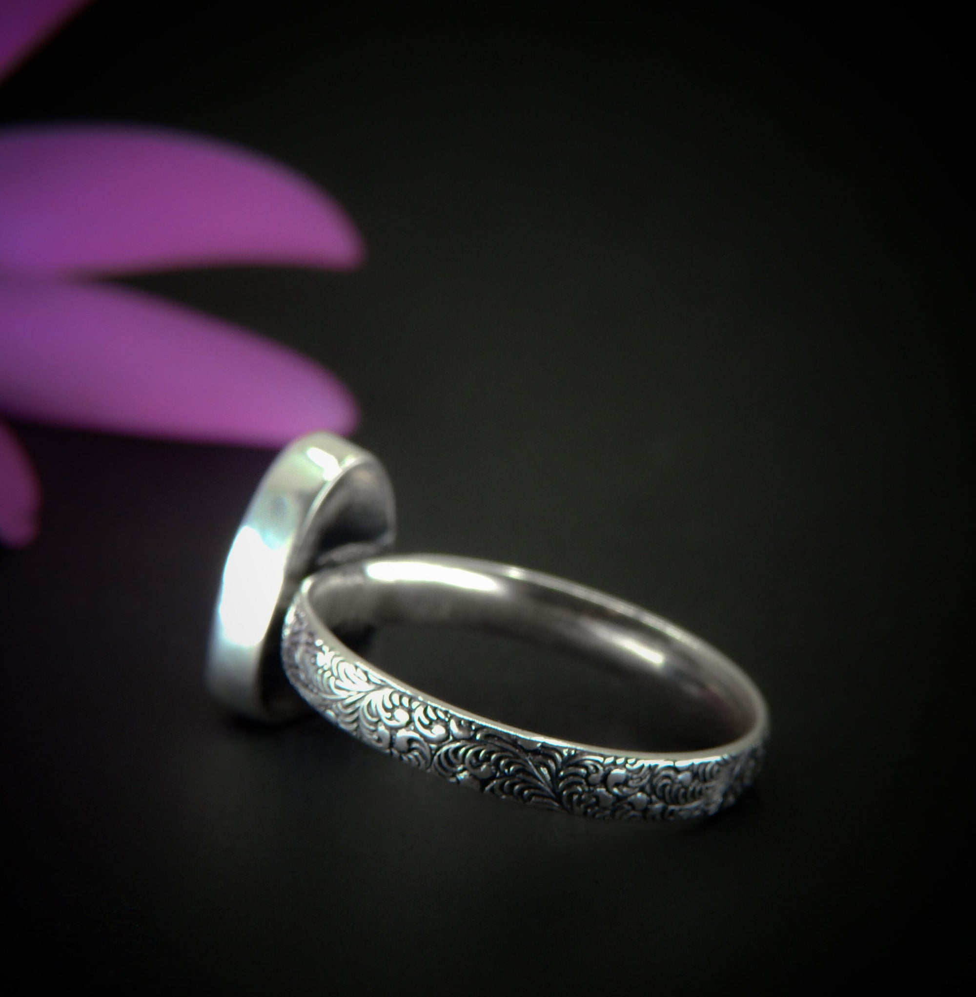 Australian Opal Ring - Size 11 1/4 to 11 1/2 - Sterling Silver - Lightning Ridge Opal Ring, Dainty Opal Jewelry, Blue Australian Opal OOAK