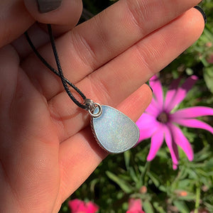 Stone Mountain Ribbon Turquoise Pendant - Sterling Silver - Stone Mountain Turquoise Jewelry - Genuine Turquoise Ring, Turquoise Ribbon OOAK